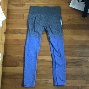 Gymshark Ombré High Waisted Leggings Indigo/Black